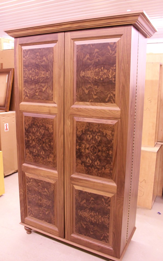 Custom Walnut Jewelry Armoire